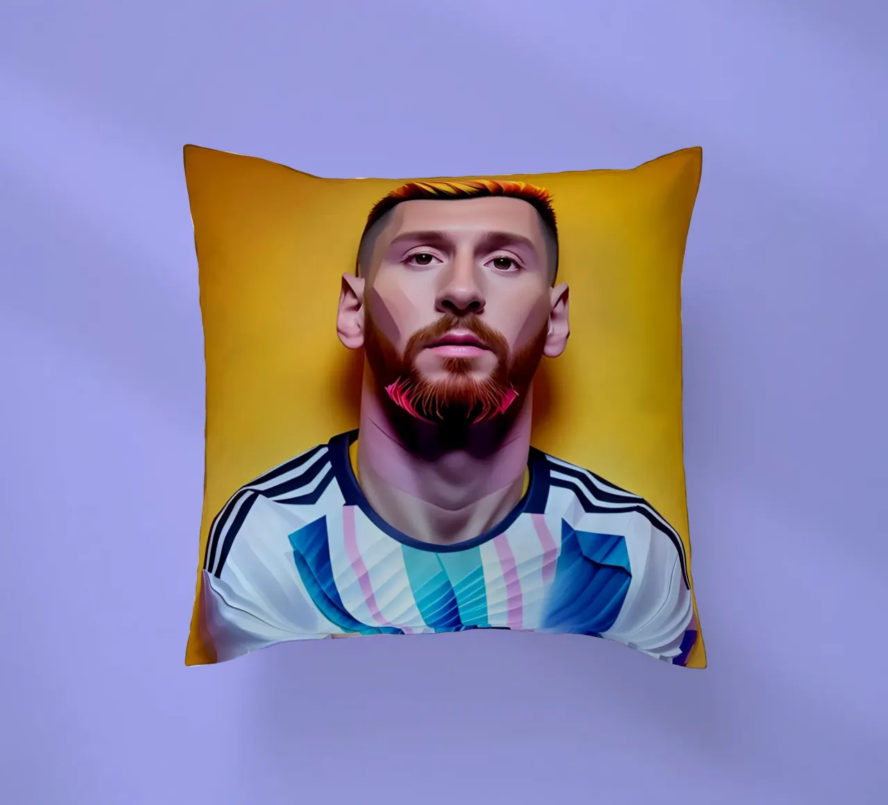 Messi potrait neon wpap cuscino da BONANZA
