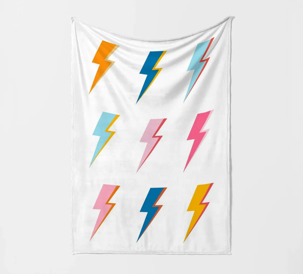 Lampi di luce Pop Art - Estetica moderna e colorata retrò coperta in pile da NorwesClub