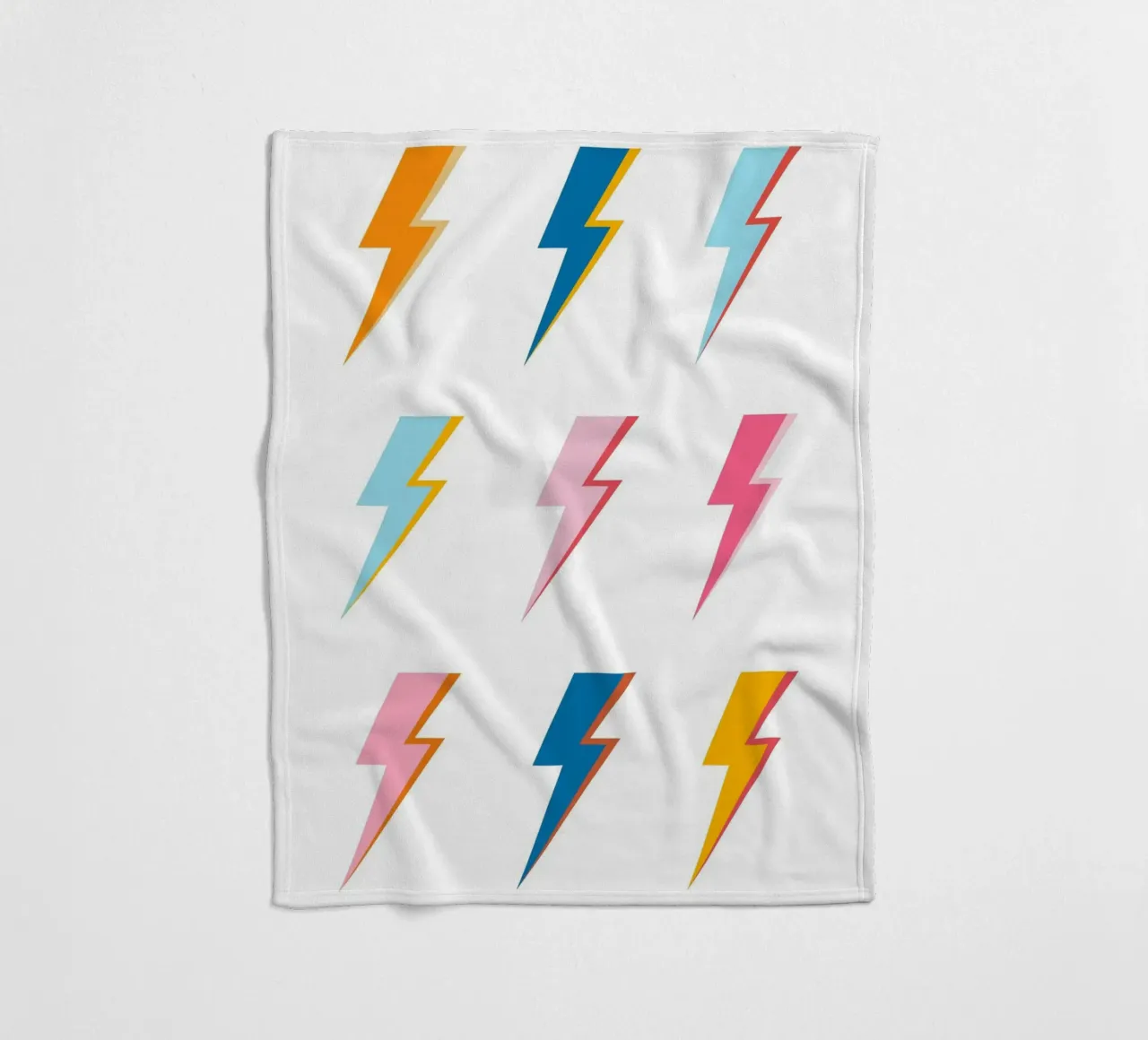 Lampi di luce Pop Art - Estetica moderna e colorata retrò coperta in pile da NorwesClub