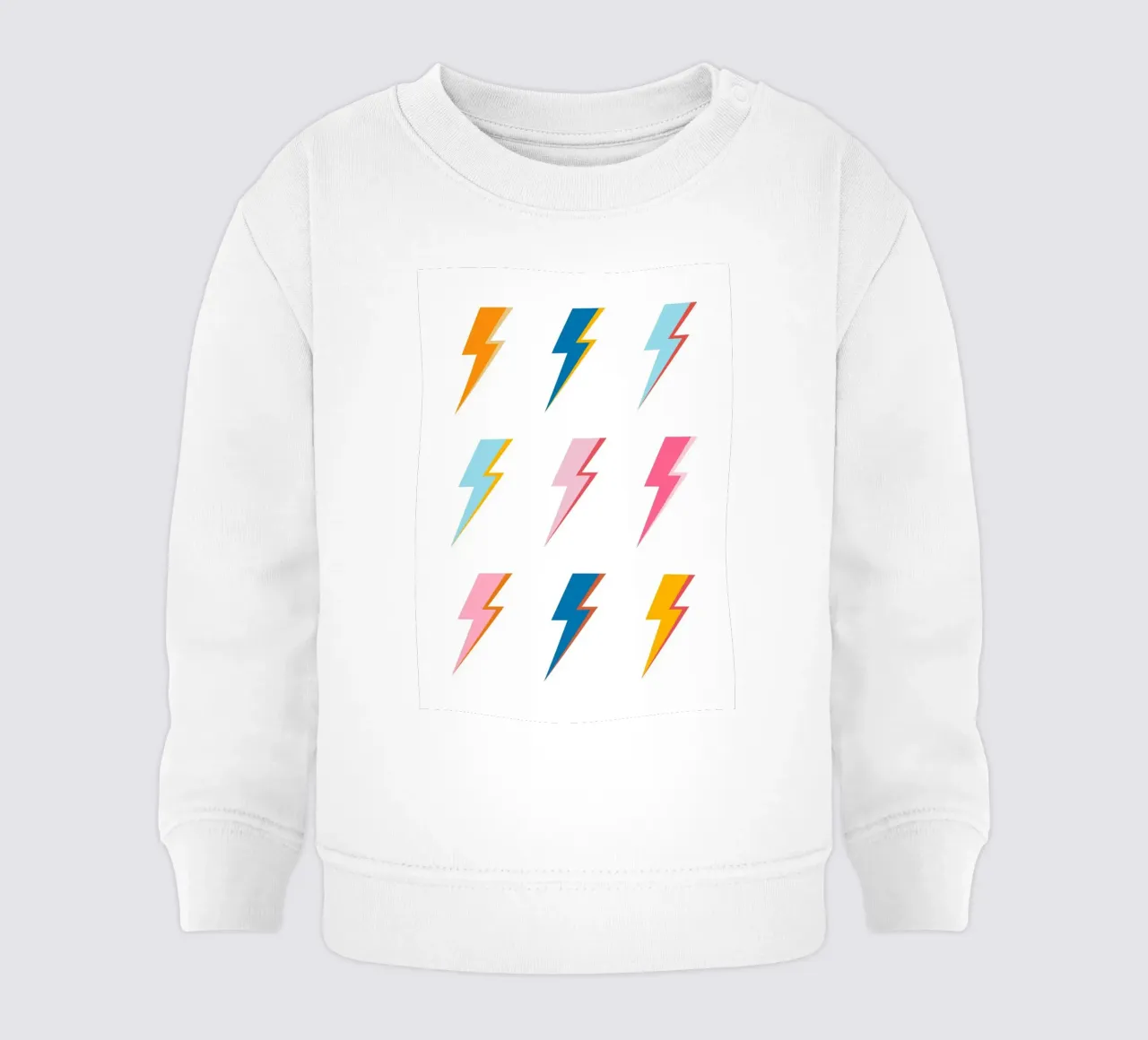 Lampi di luce Pop Art - Estetica moderna e colorata retrò felpa neonato da NorwesClub