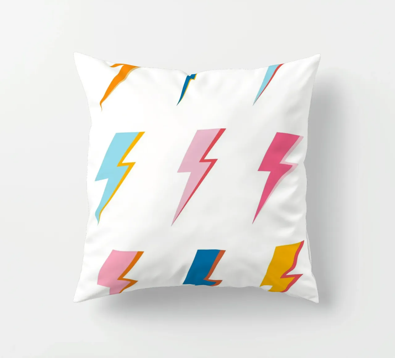 Lampi di luce Pop Art - Estetica moderna e colorata retrò cuscino da NorwesClub