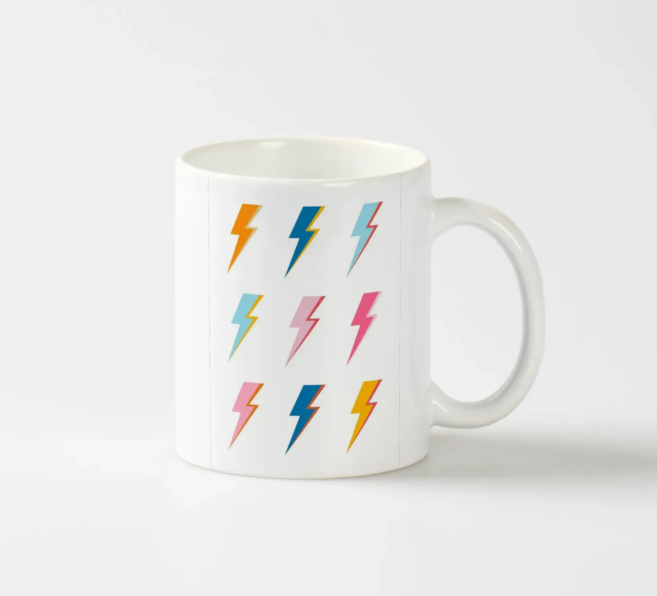 Lampi di luce Pop Art - Estetica moderna e colorata retrò tazza in ceramica da NorwesClub