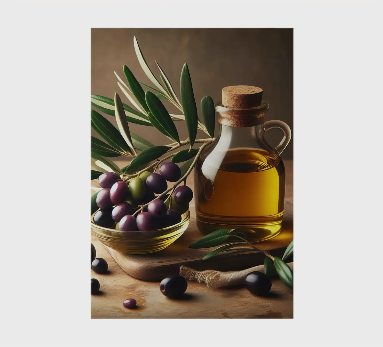 oil and olives notebook by 🥩 The tasty wall