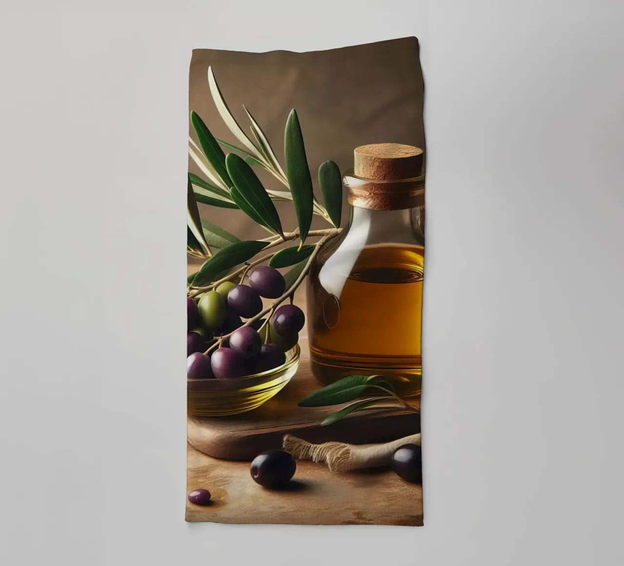 olio e olive asciugamano da bagno da 🥩 The tasty wall