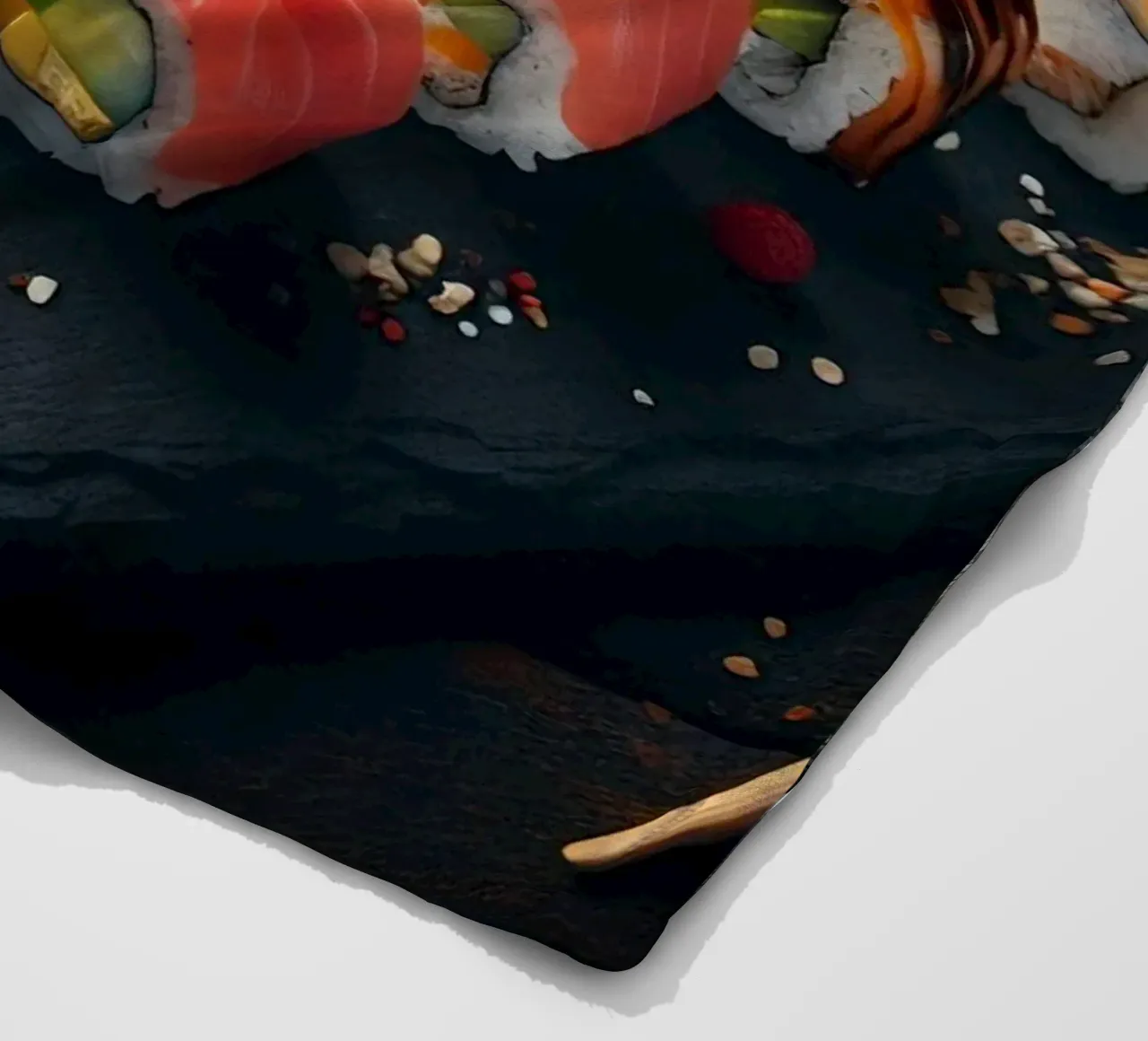 sushi coperta in pile da 🥩 The tasty wall