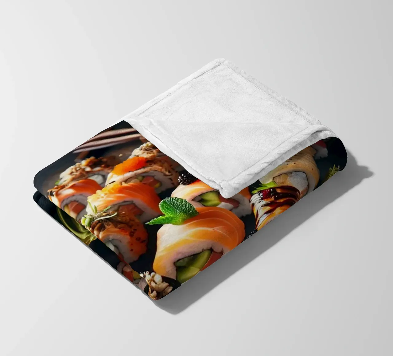 sushi coperta in pile da 🥩 The tasty wall
