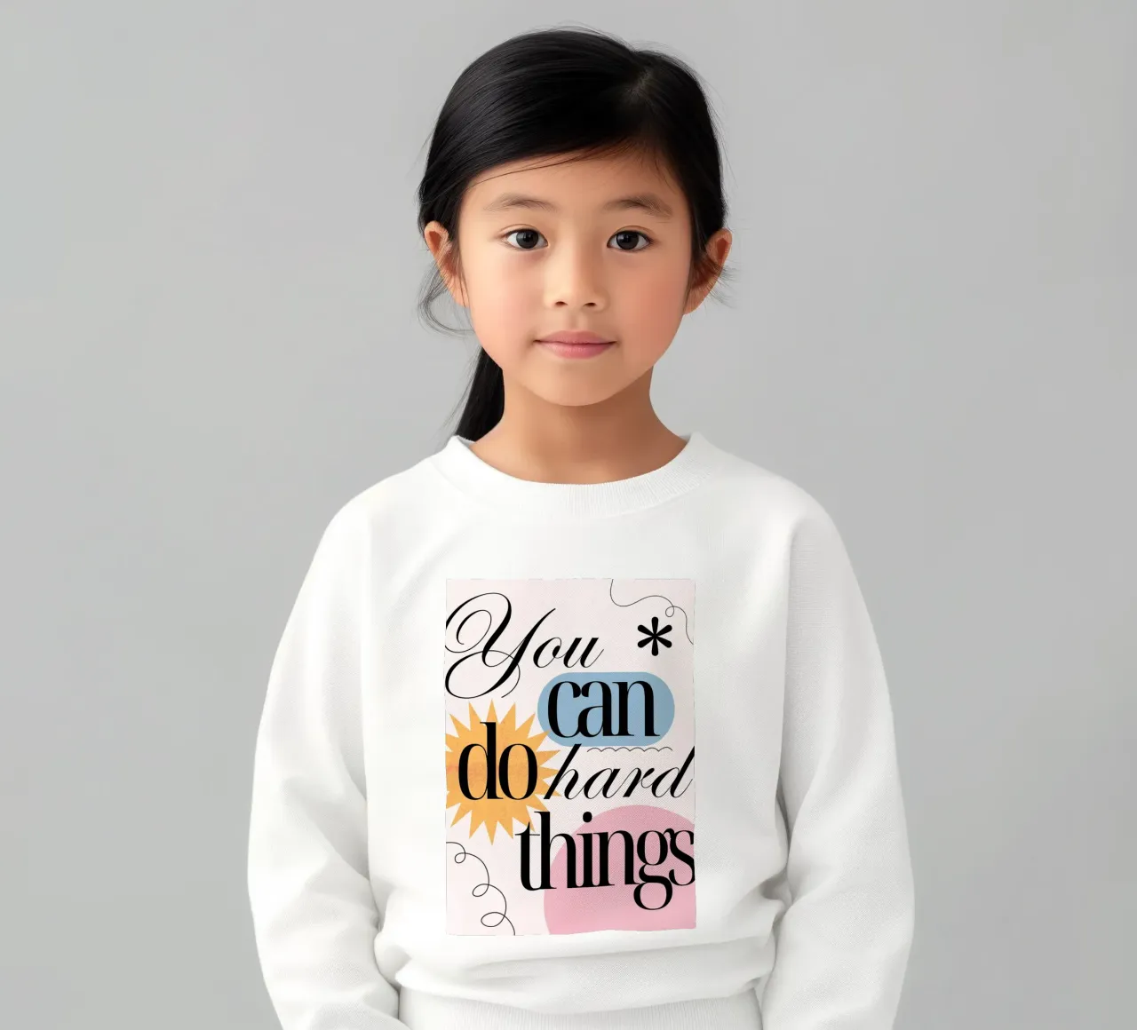 Motivation : "Vous pouvez faire des choses difficiles" | Modern Aesthetic Pri sweat enfant de NorwesClub