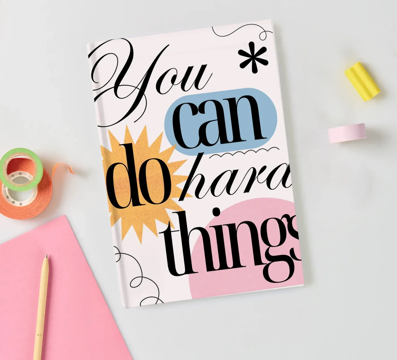 Motivation : "Vous pouvez faire des choses difficiles" | Modern Aesthetic Pri carnet de notes de NorwesClub