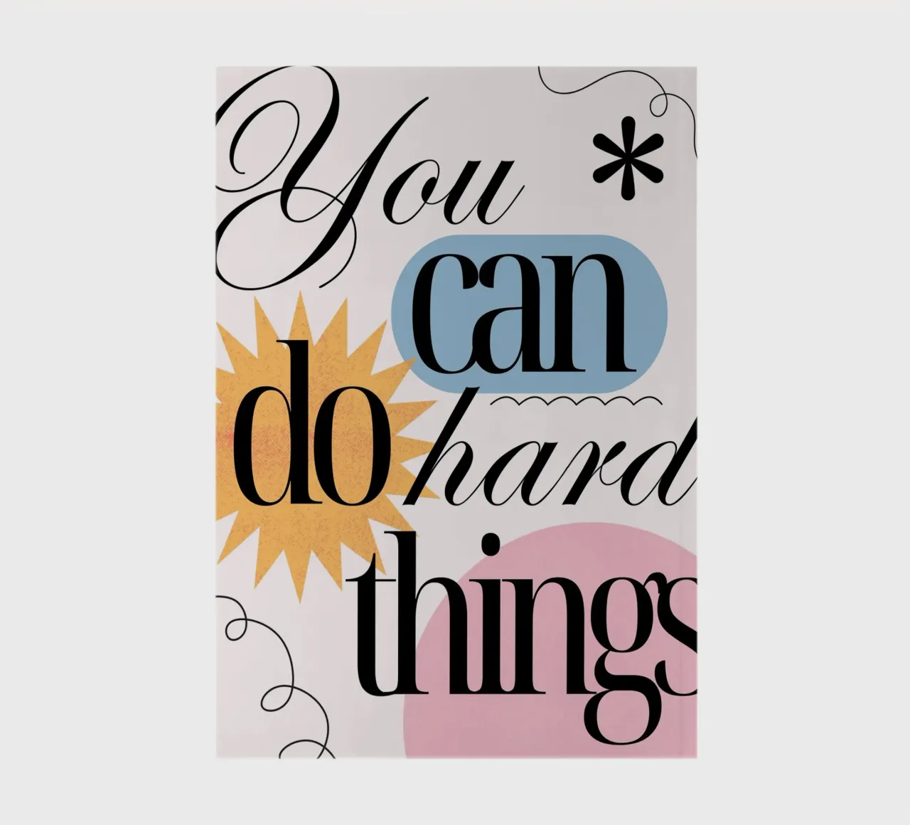Motivation : "Vous pouvez faire des choses difficiles" | Modern Aesthetic Pri carnet de notes de NorwesClub