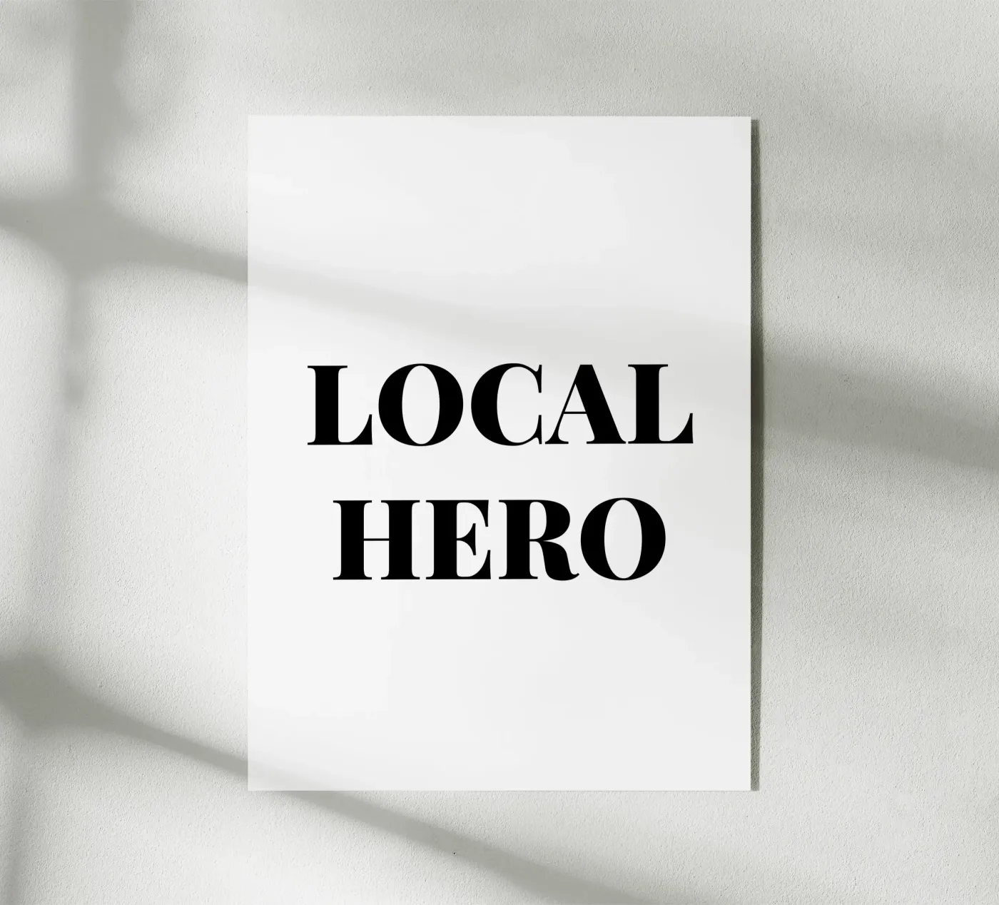 Local hero plexiglass da LucernePictures