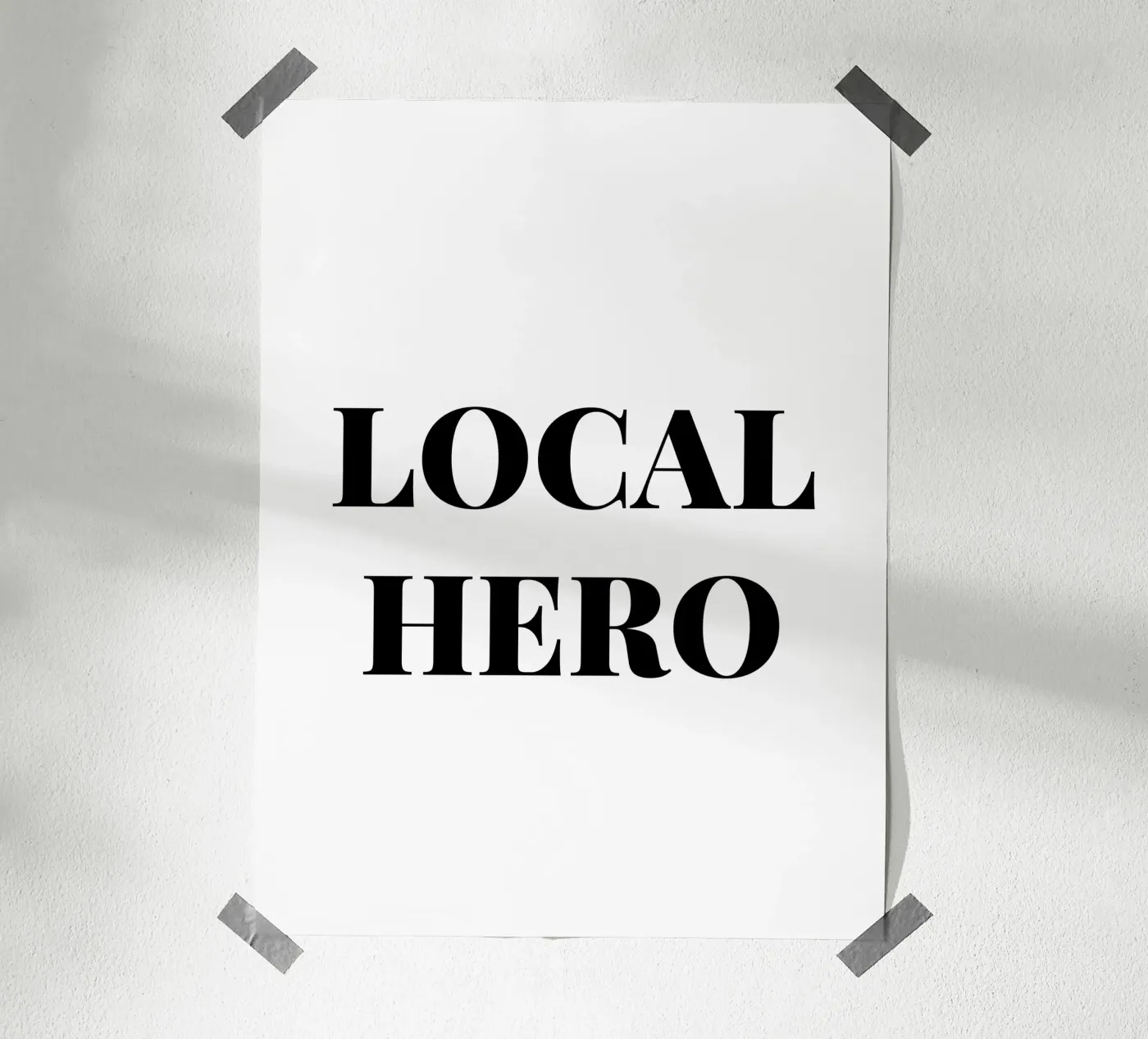 Local hero poster da LucernePictures