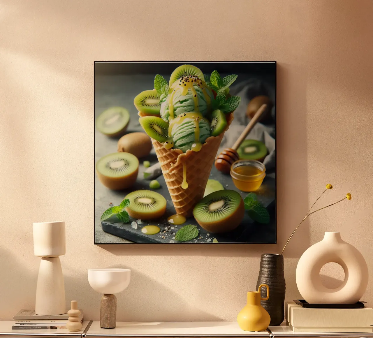 Kiwi ice cream forex plate by 🥩 The tasty wall