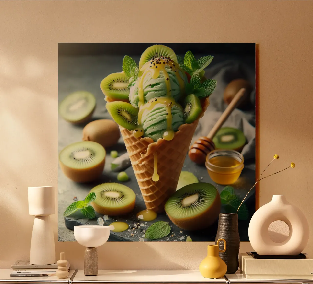 Kiwi ice cream forex plate by 🥩 The tasty wall