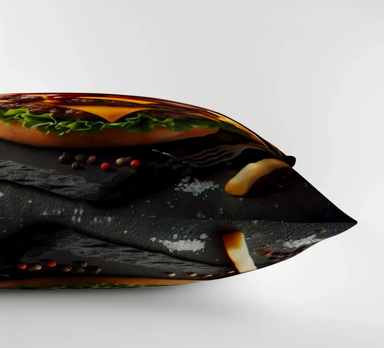 Cheeseburger cuscino da 🥩 The tasty wall