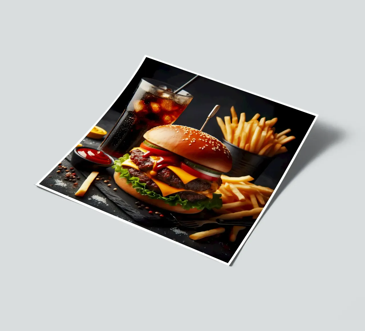Cheeseburger sticker sheet by 🥩 The tasty wall