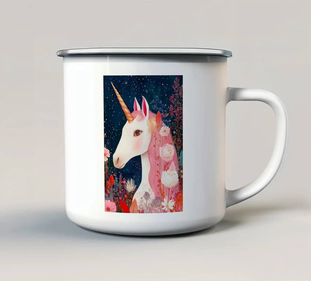 Unicorn tazza in smalto da Justyna Jaszke JBJart