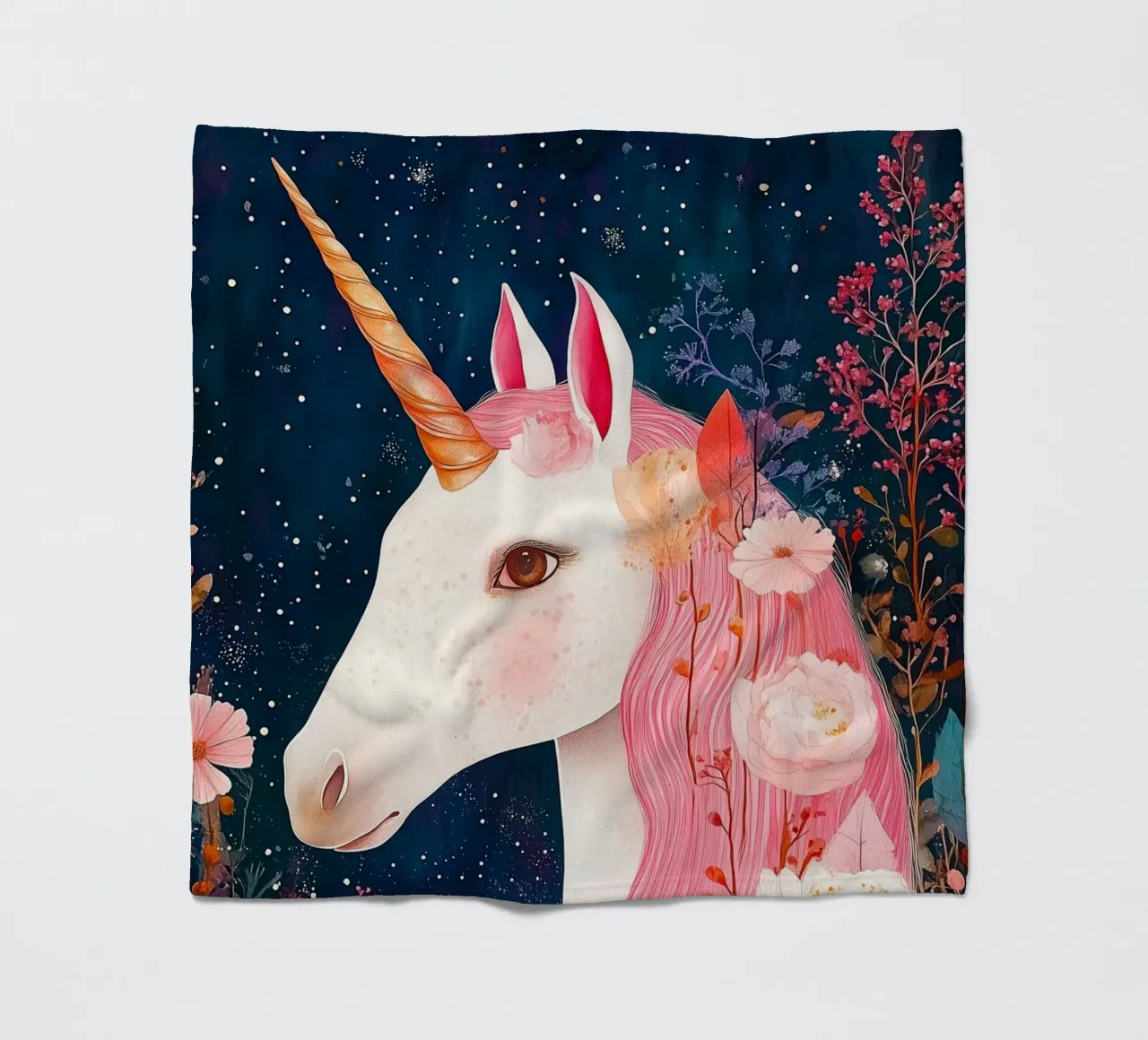 Unicorn coperta in pile da Justyna Jaszke JBJart