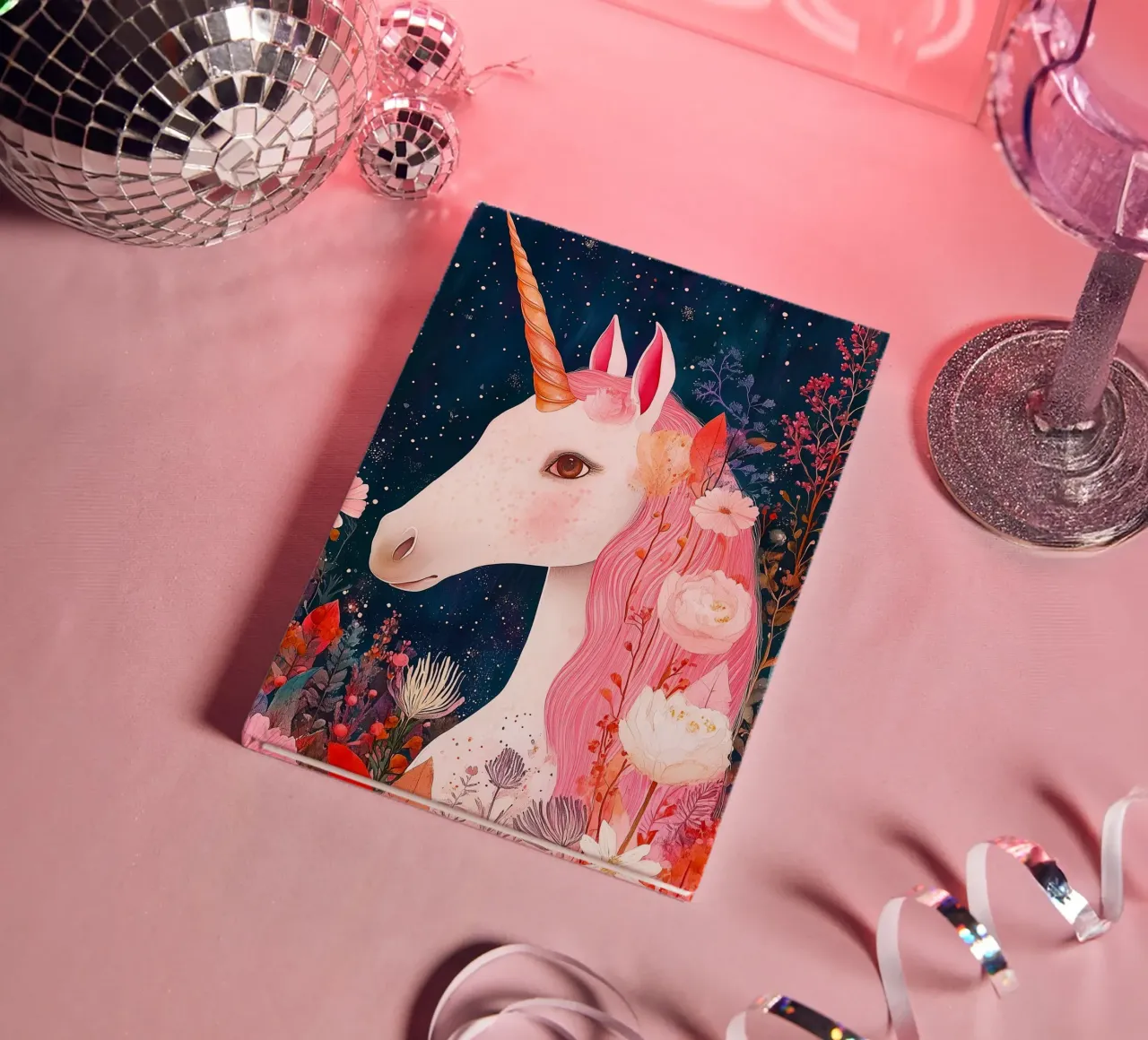 Unicorn notebook by Justyna Jaszke JBJart