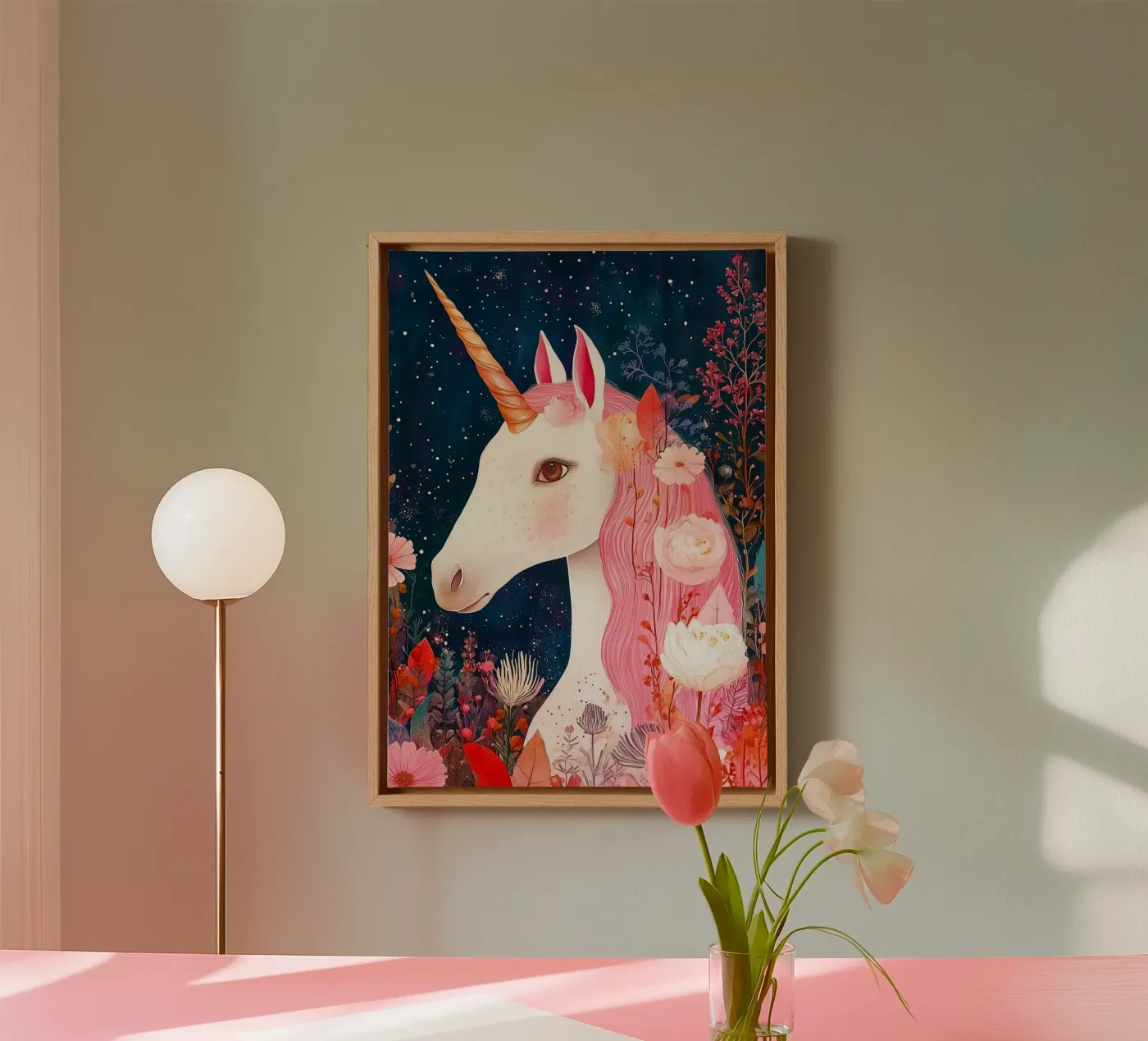Unicorn canvas by Justyna Jaszke JBJart