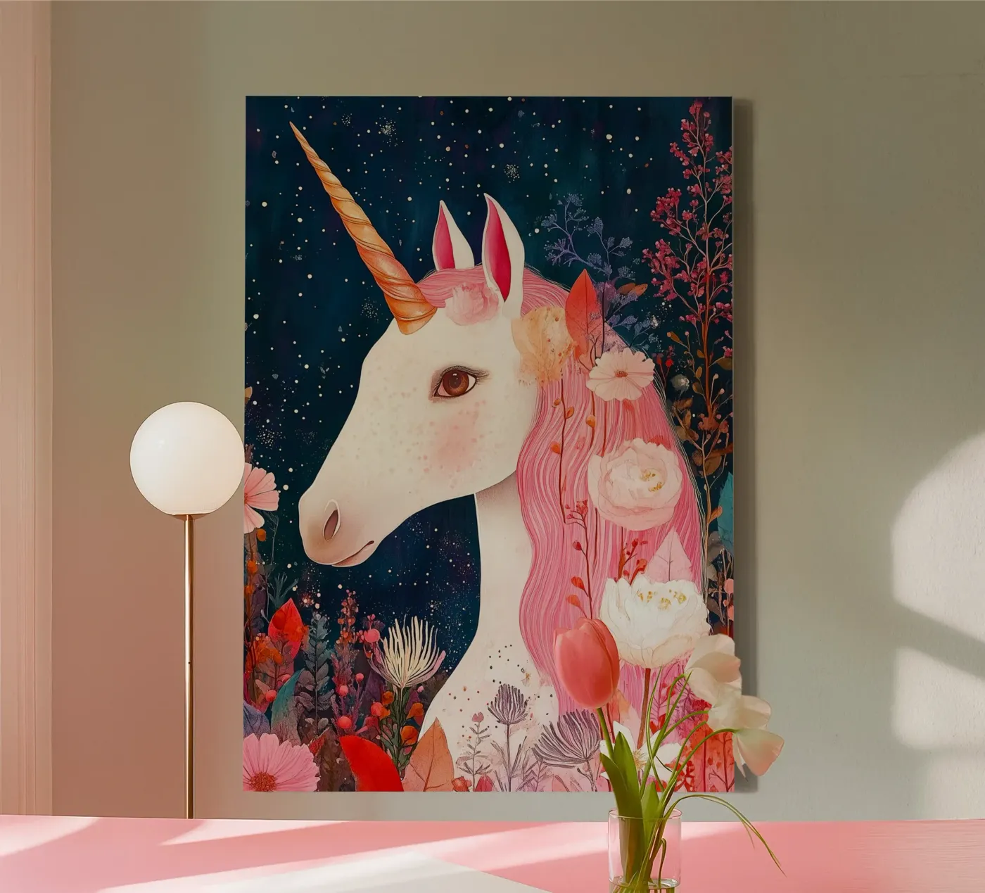 Unicorn canvas by Justyna Jaszke JBJart