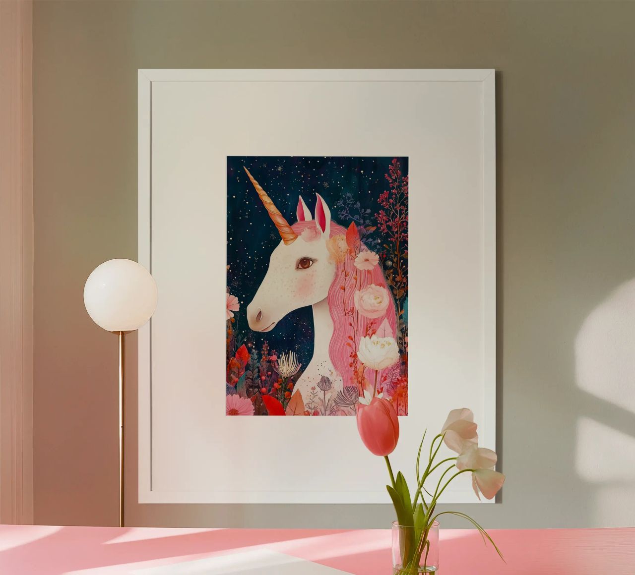 Einhorn Poster von Justyna Jaszke JBJart