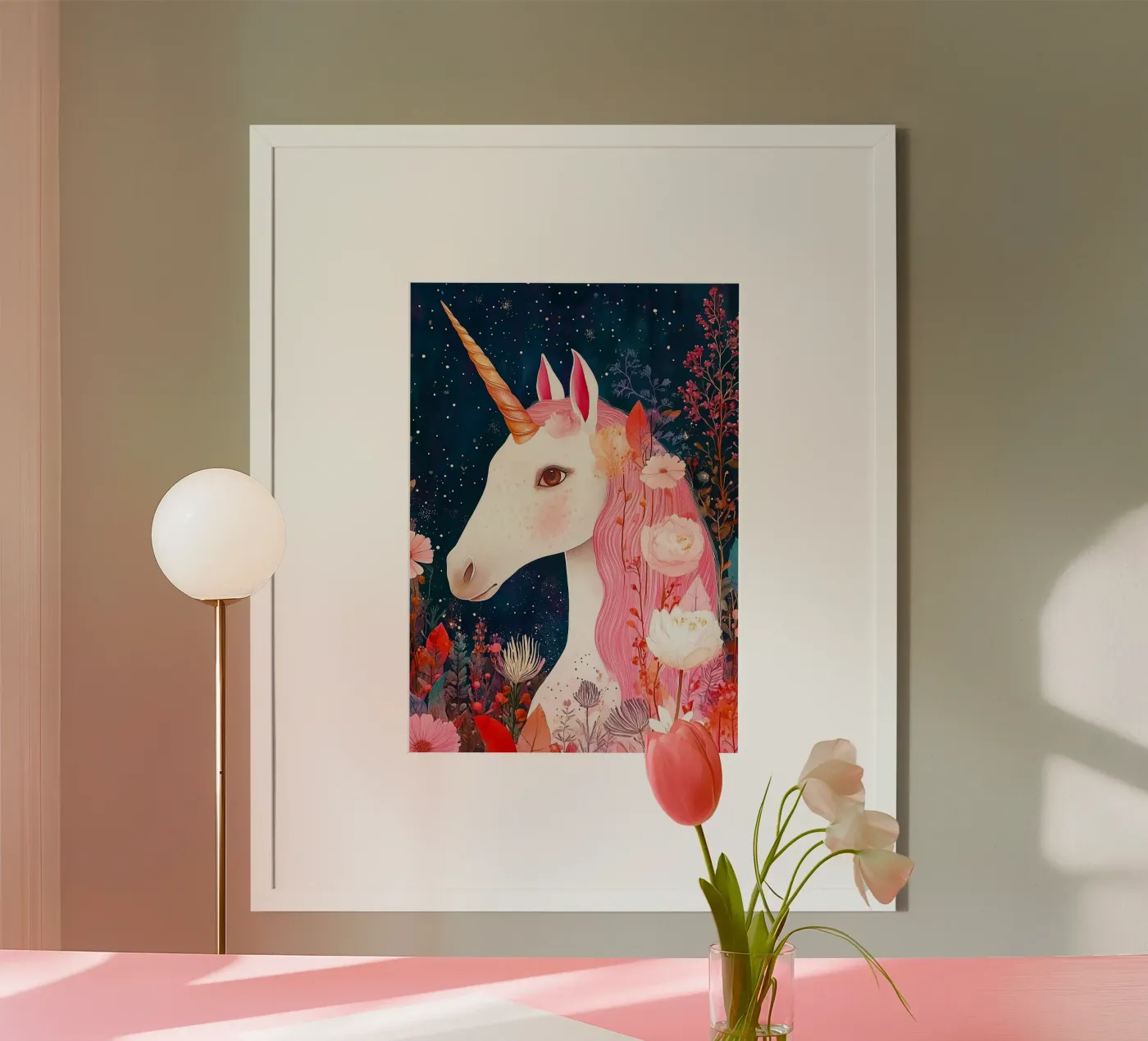 Eenhoorn poster van Justyna Jaszke JBJart