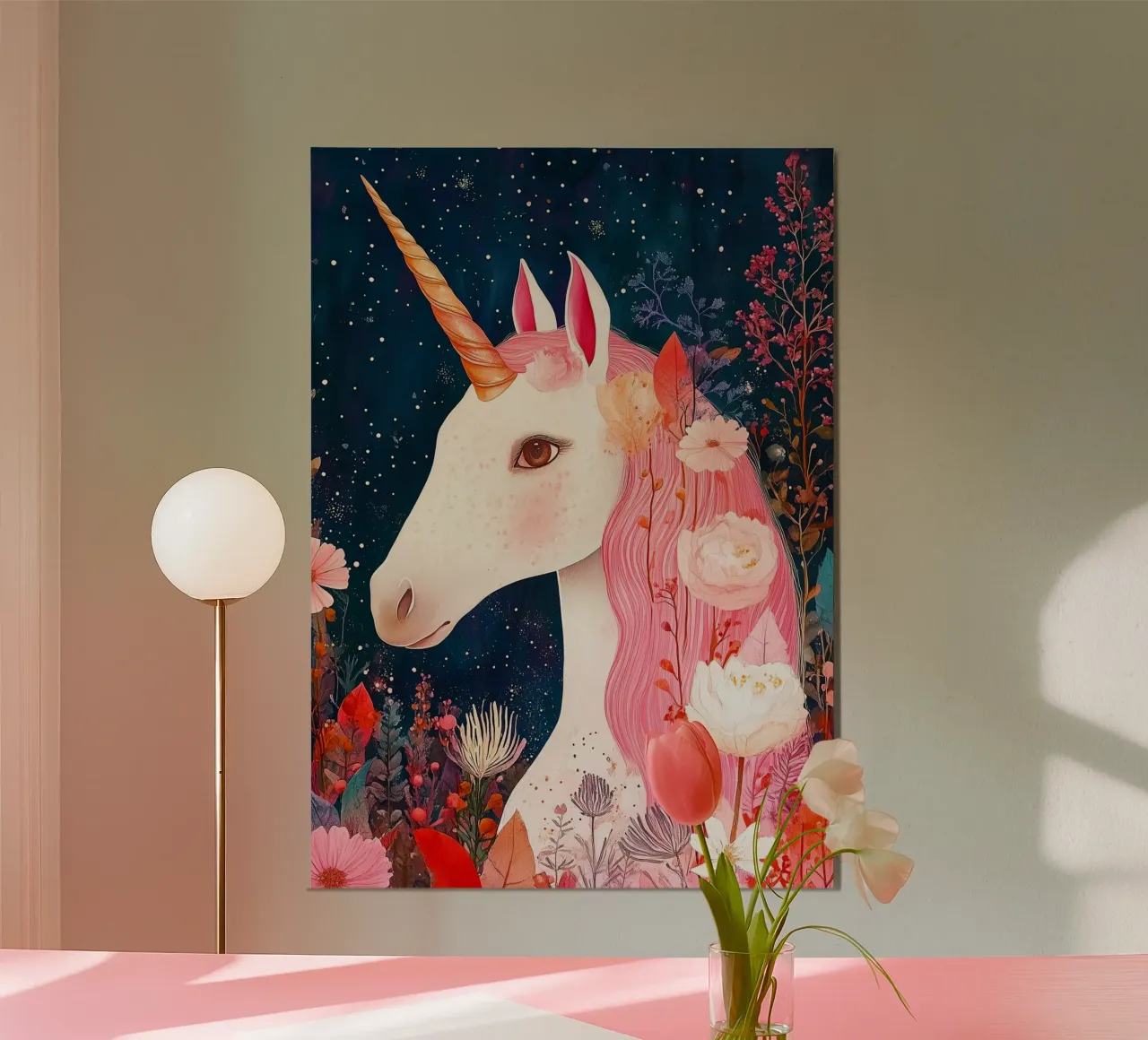 Eenhoorn poster van Justyna Jaszke JBJart