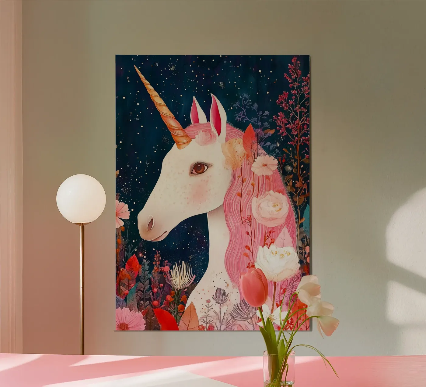 Eenhoorn poster van Justyna Jaszke JBJart
