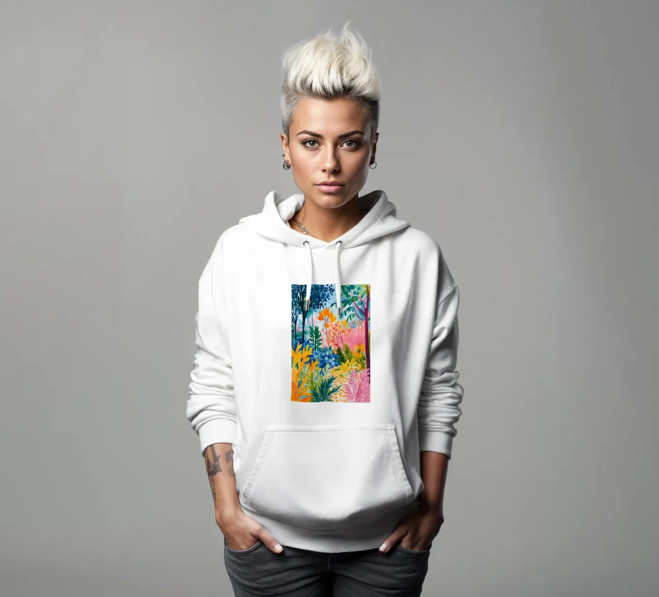 Forest colorful felpa con cappuccio da LisaArtes