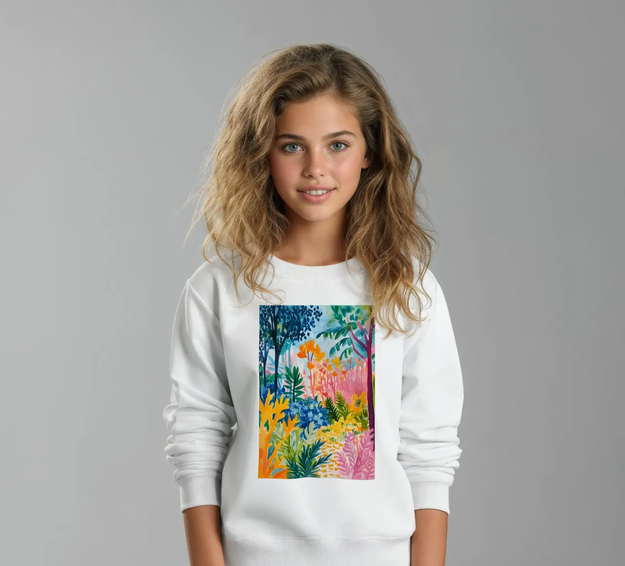 Forest colorful felpa bambino da LisaArtes