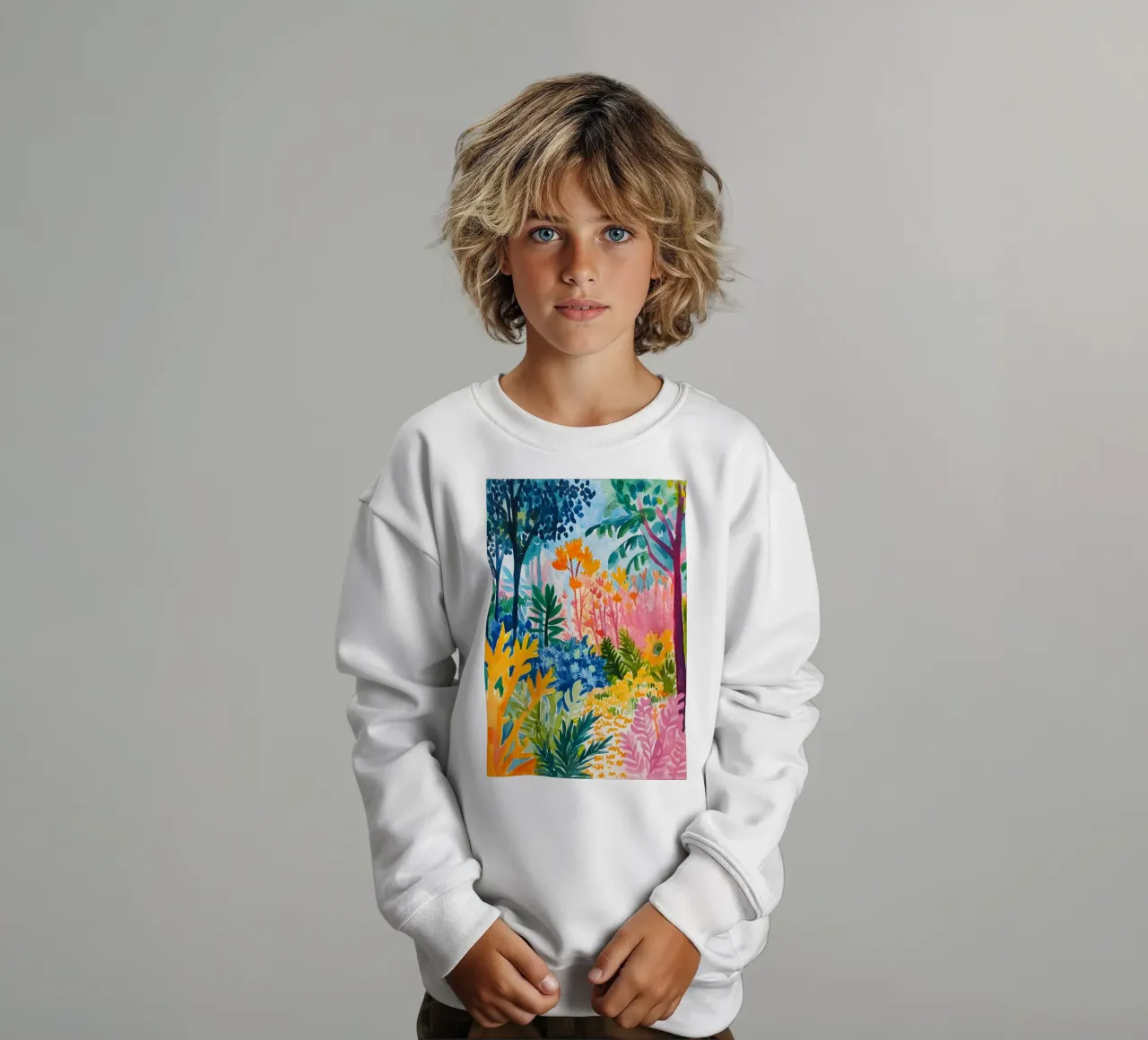 Forest colorful felpa bambino da LisaArtes