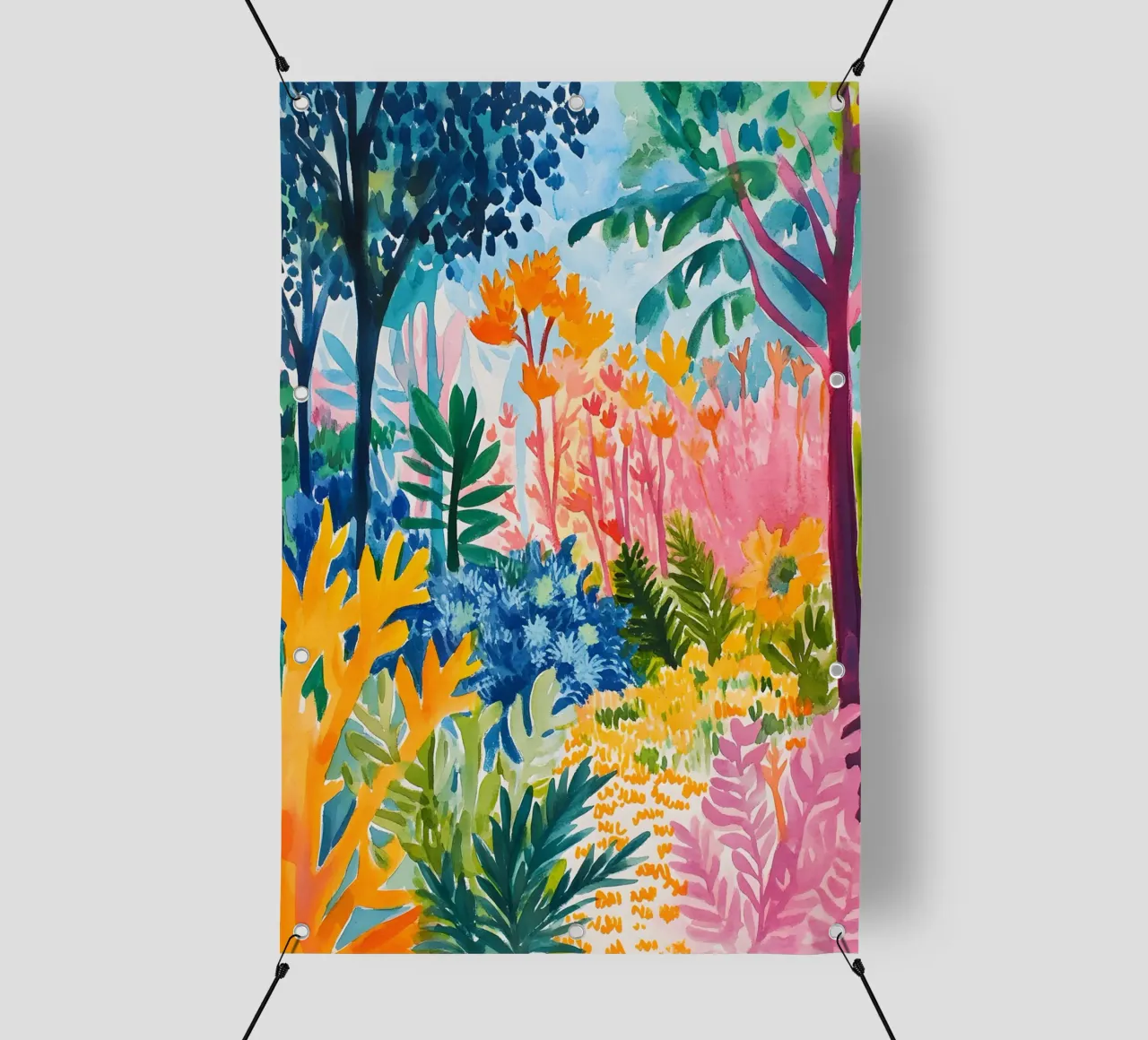 Forest colorful telo in pvc da LisaArtes