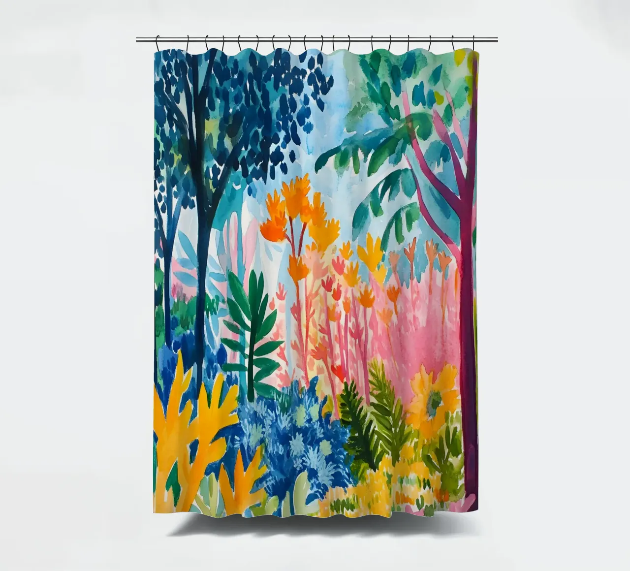 Forest colorful tenda da doccia da LisaArtes