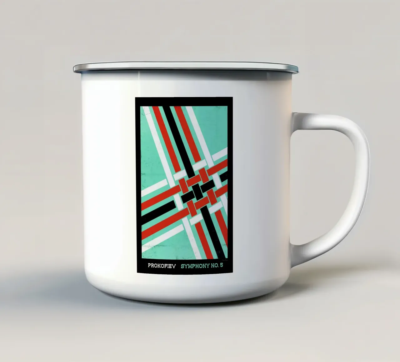 Prokofiev - Symphony 5 taza de esmalte de Prelude Posters
