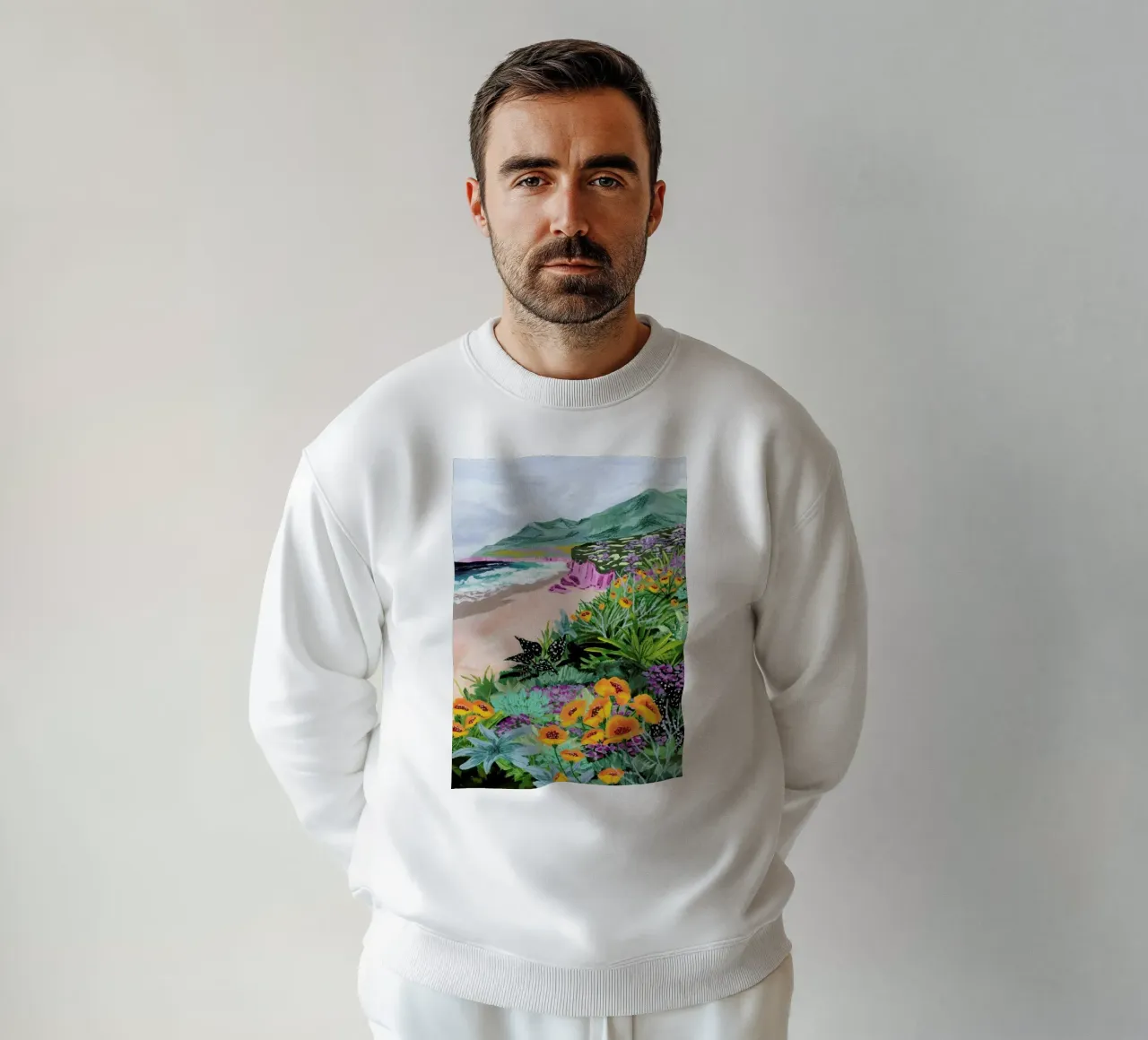 Coastal Bluffs sweatshirt by Sarah Gesek
