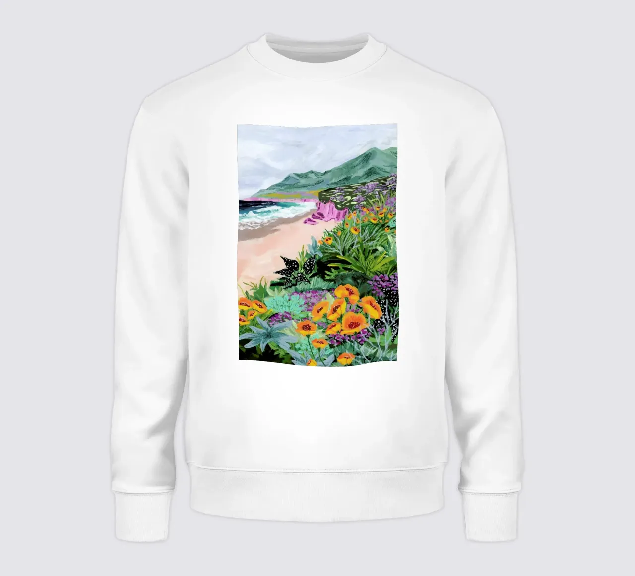 Coastal Bluffs sweatshirt by Sarah Gesek