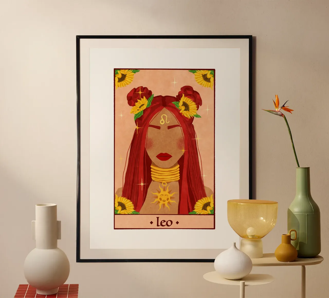 Leone - Segno zodiacale poster da Illustration Raissa Oltmanns