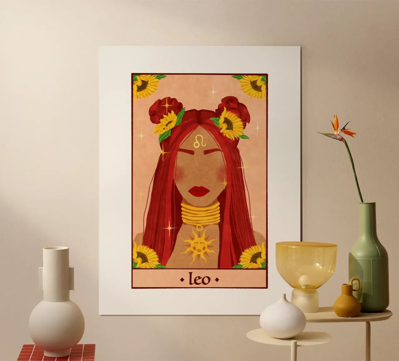 Leone - Segno zodiacale poster da Illustration Raissa Oltmanns