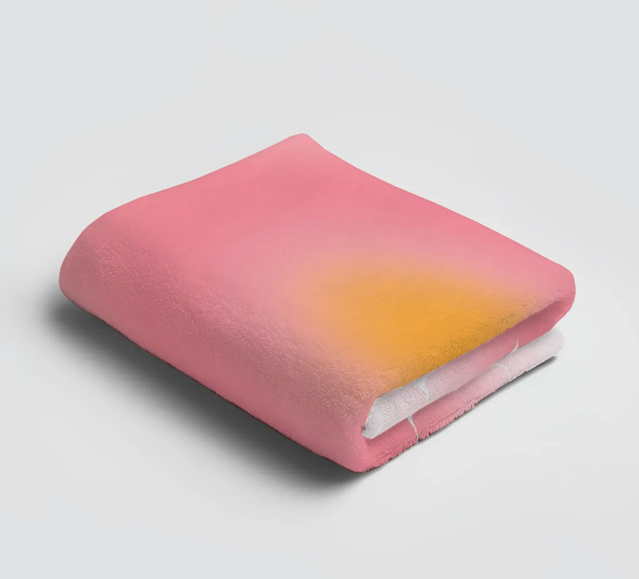 "Good Things Are Coming" Aura | Rosa Naranja Gradiente Imprimir toalla de baño de NorwesClub