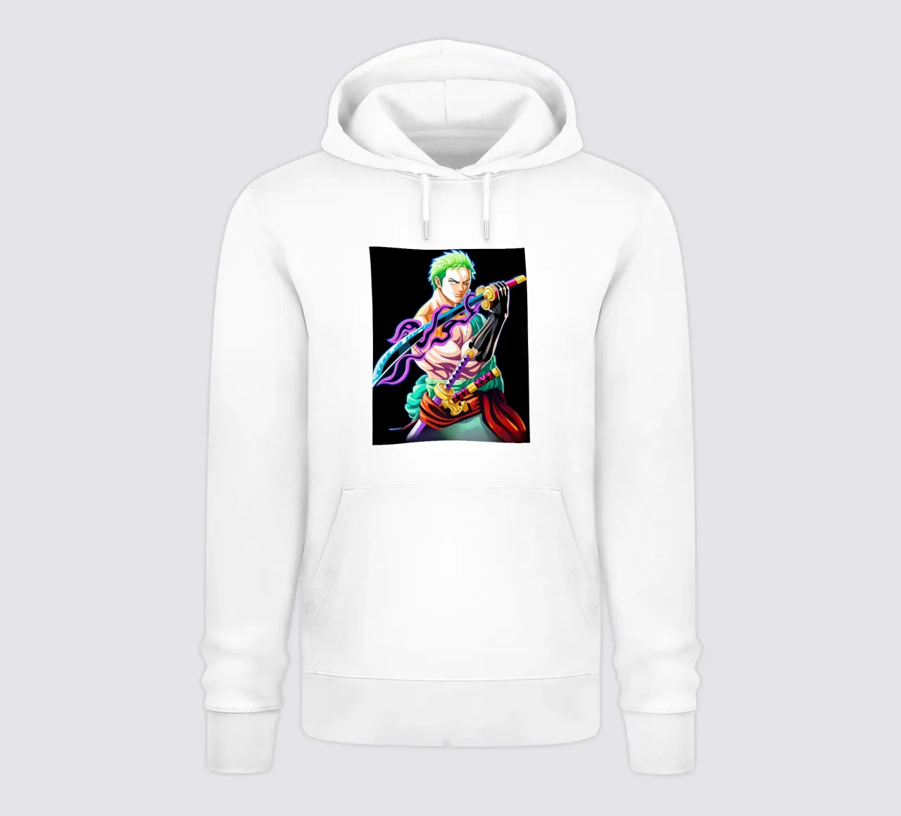 Zoro one piece neon art sweat à capuche de BONANZA