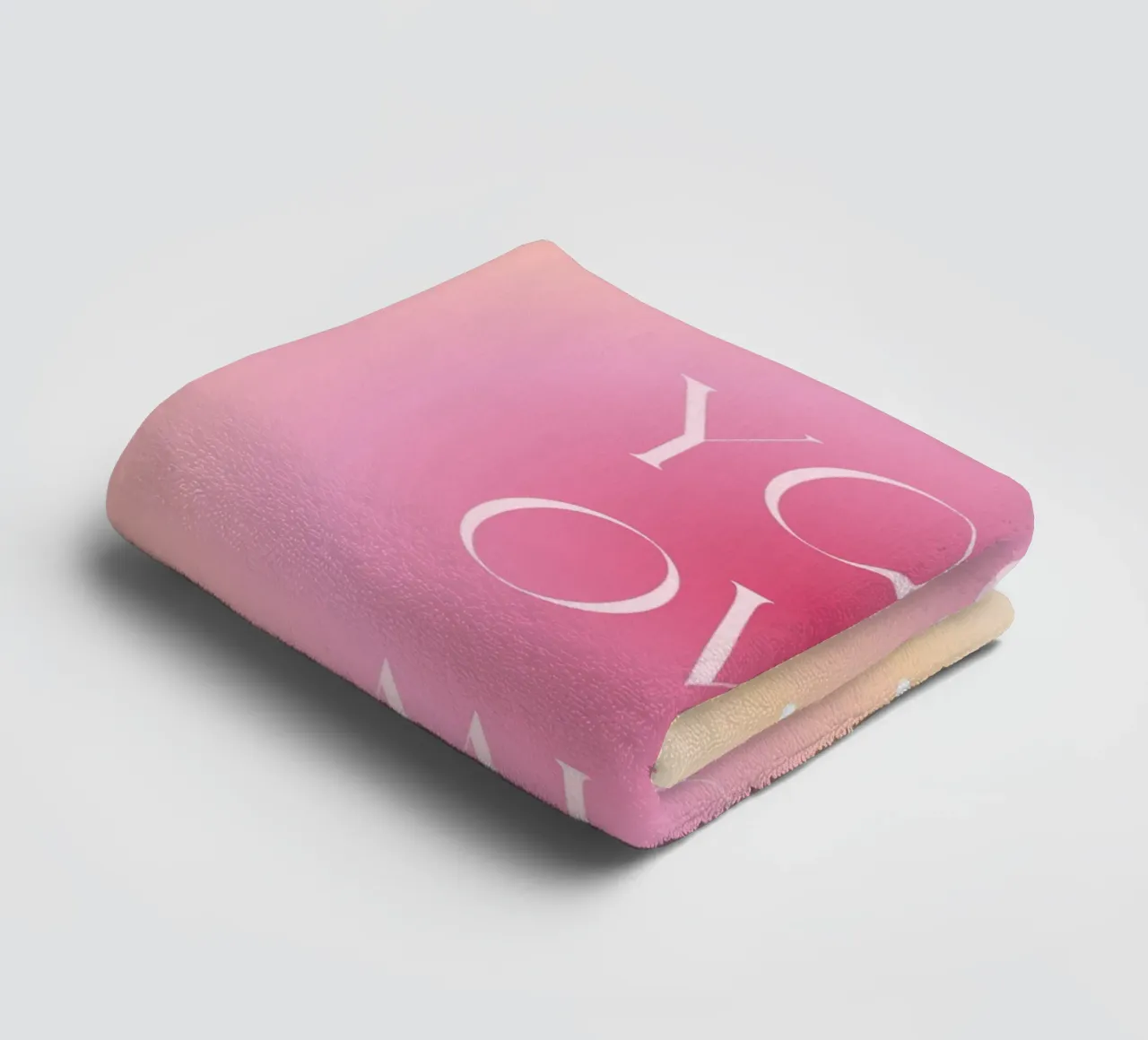 "Be Your Own Muse" Aura Gradient | Rosa Arancione Estetica Pri asciugamano da bagno da NorwesClub