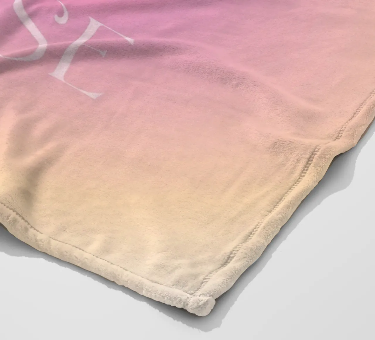 "Be Your Own Muse" Aura Gradient | Rosa Arancione Estetica Pri coperta in pile da NorwesClub