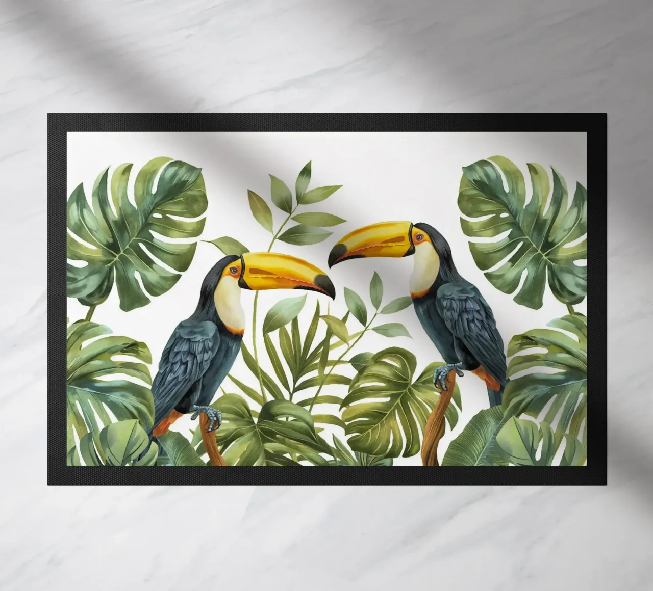 Avventure con i tucani della giungla tropicale zerbino da Andrea Haase Modern Home