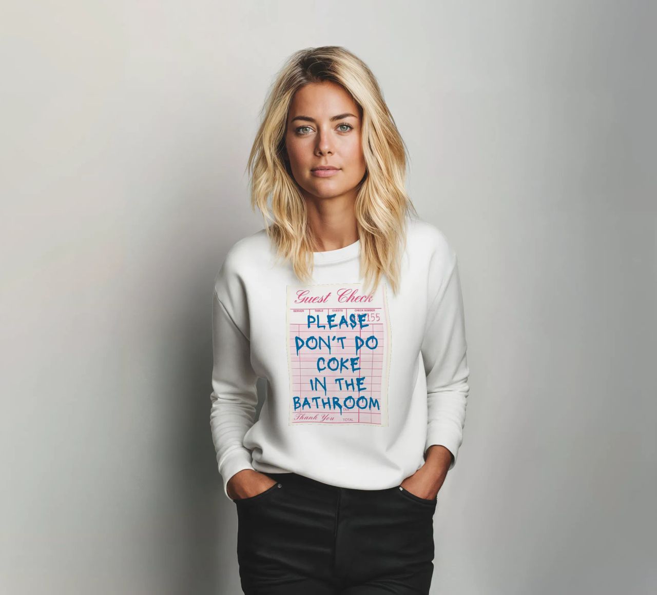 "Please Don't Do Coke" (per favore, non fatevi di Coca) - Arte umoristica per il bagno P felpa da NorwesClub