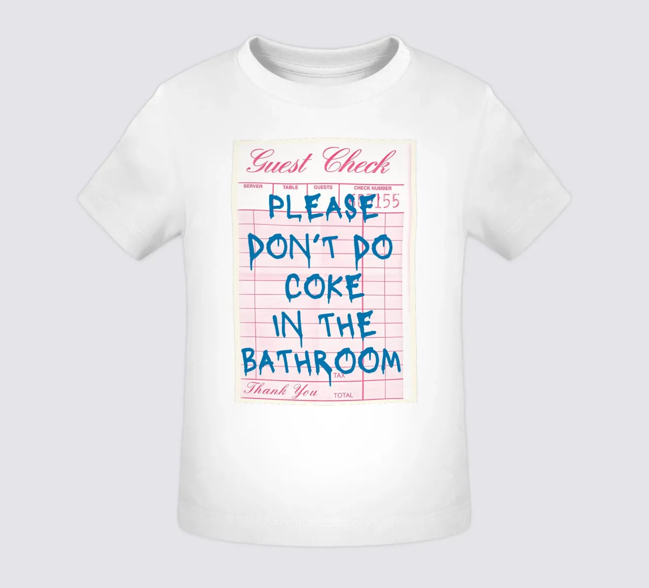 "Please Don't Do Coke" (per favore, non fatevi di Coca) - Arte umoristica per il bagno P maglietta neonato da NorwesClub