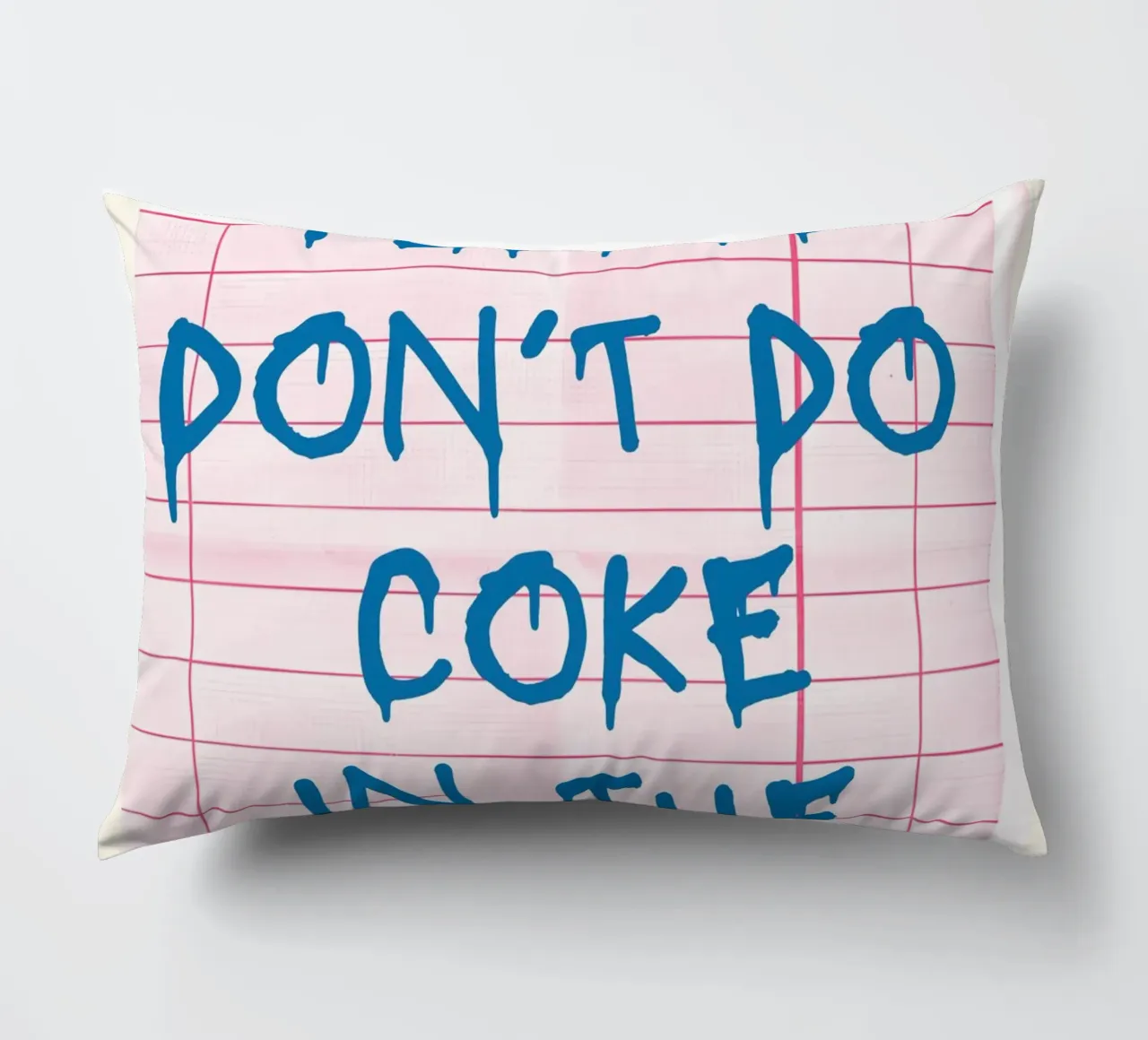 "Please Don't Do Coke" (per favore, non fatevi di Coca) - Arte umoristica per il bagno P cuscino da NorwesClub