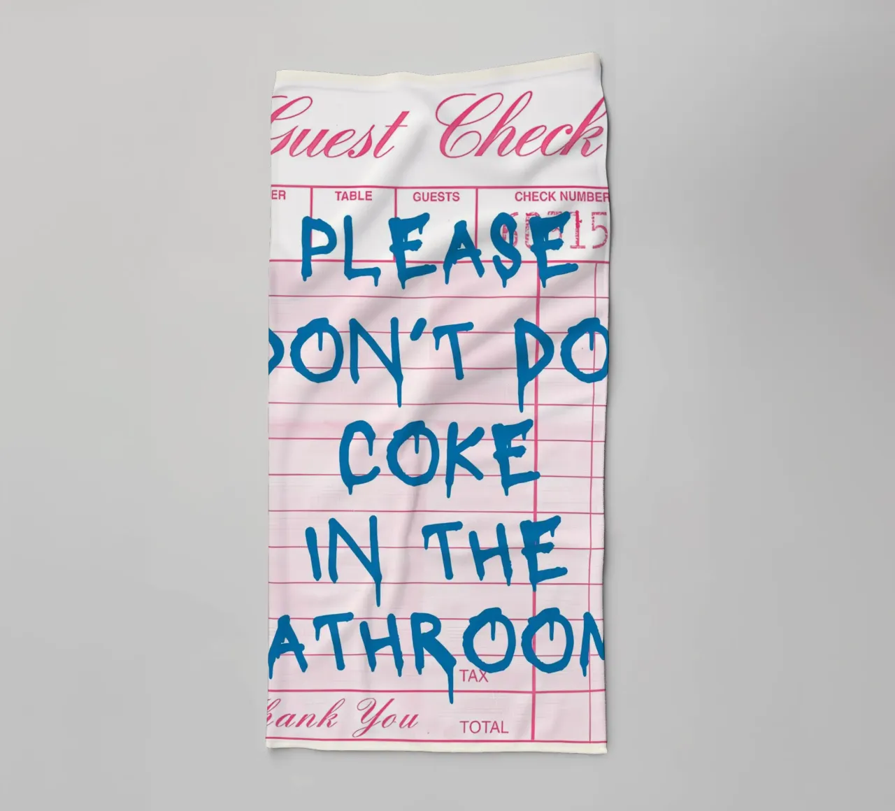 "Please Don't Do Coke" (per favore, non fatevi di Coca) - Arte umoristica per il bagno P asciugamano da bagno da NorwesClub