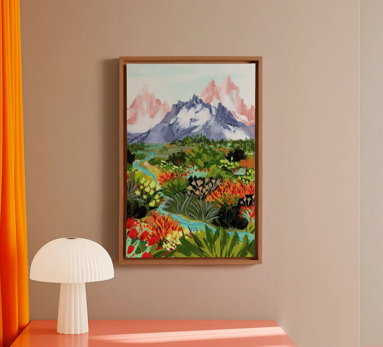 Autumn Mountains Leinwand von Sarah Gesek