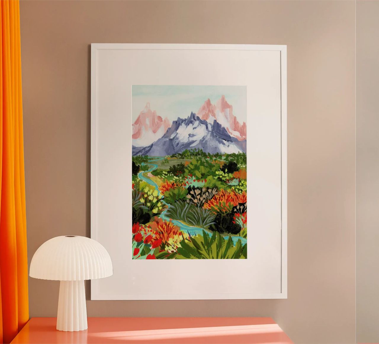 Autumn Mountains Poster von Sarah Gesek