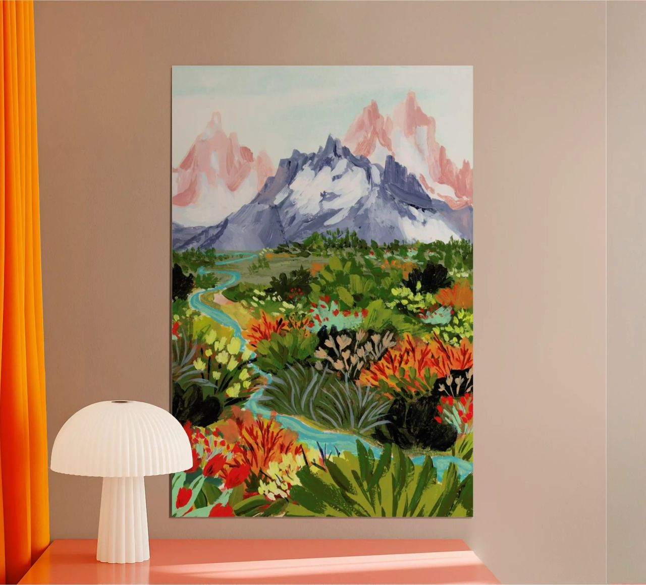 Autumn Mountains Poster von Sarah Gesek